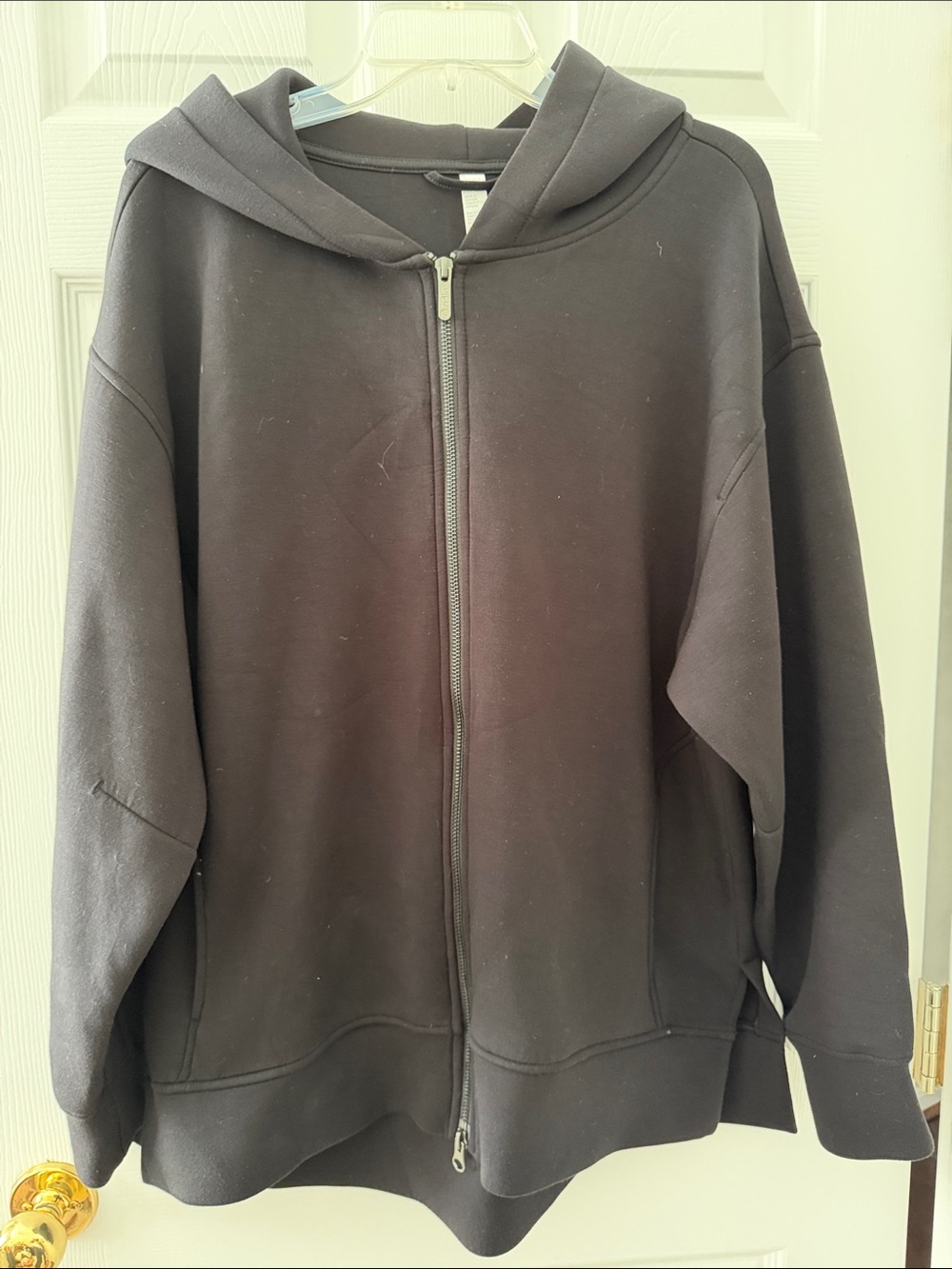 Zella Black Full-Zip Hooded Jacket